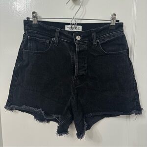 Abercrombie & Fitch Black Cutoff Shorts | Curve Love | Size 28 | Button Fly